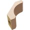Ekena Millwork 3-inch W x 6-inch D x 6-inch H Legacy Rough Cedar Woodgrain TimberThane Knee Brace, Primed BRCUR03X06X06LECRCPR - alternate 2
